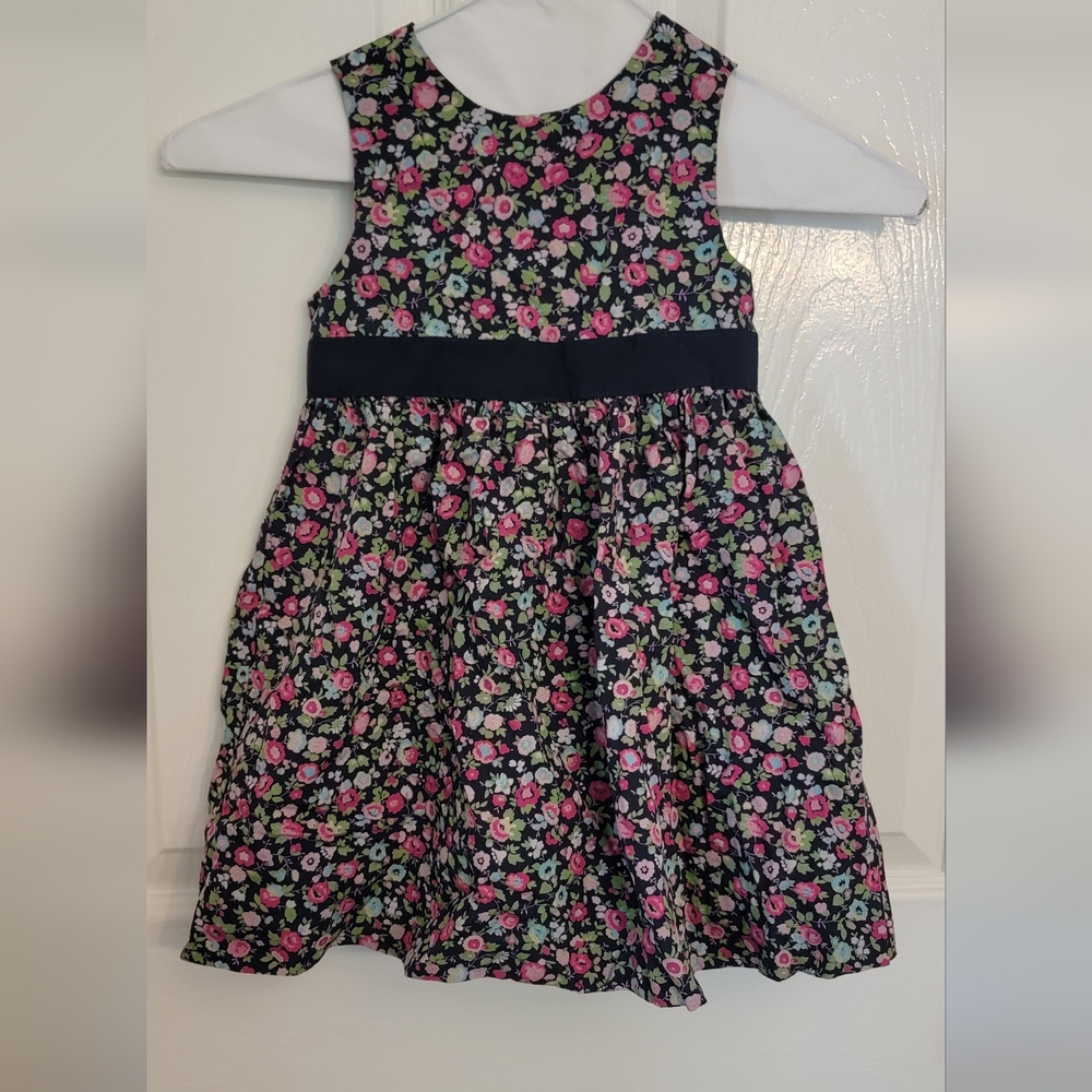 GAP Kids Floral Dress with Pink and Green Accents